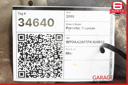 2014-2016 Porsche Cayman 981 Left Side Exhaust Manifold Catalytic Converter OEM