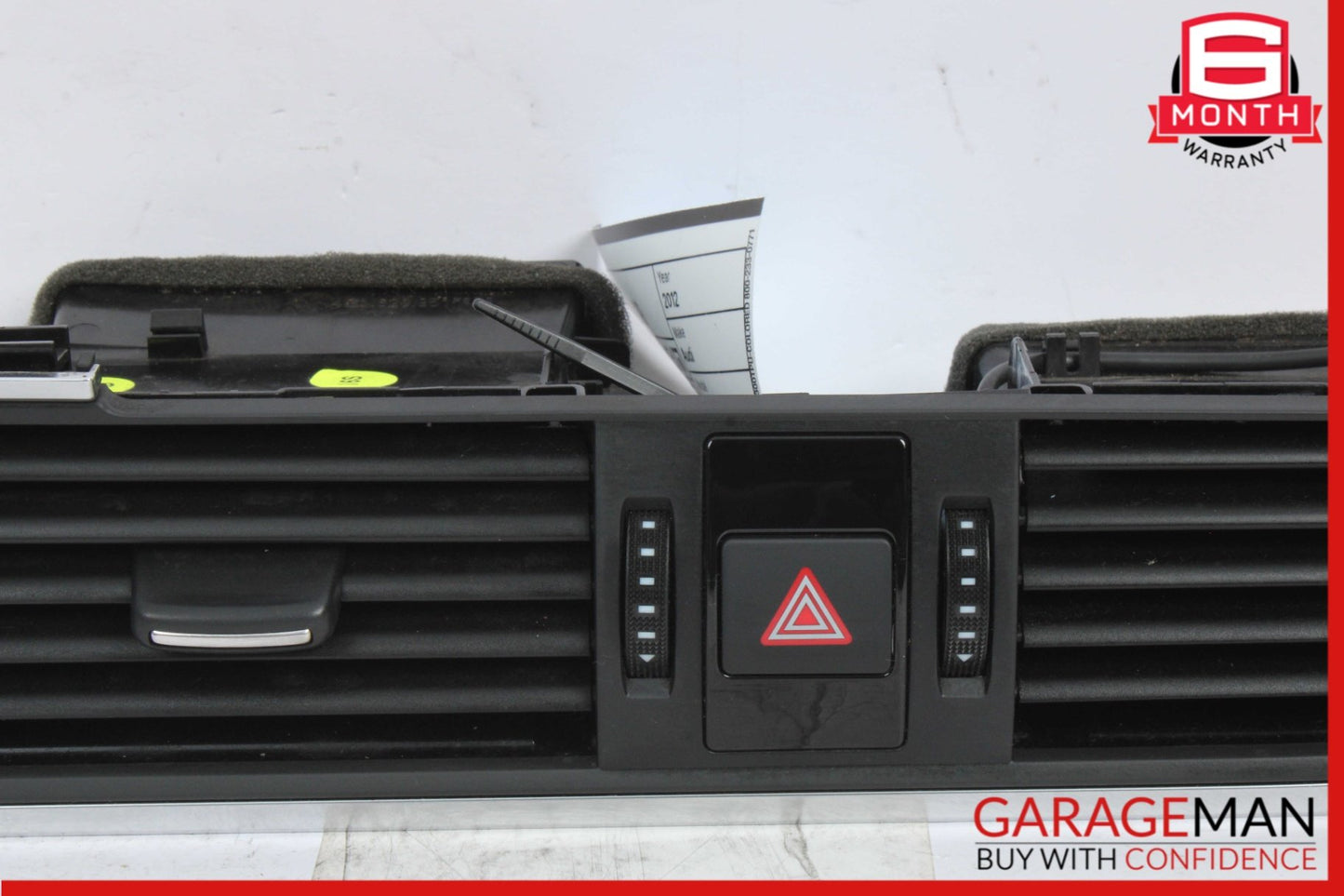 2012-2018 Audi A6 C7 Dashboard Center Dual A/C AC Air Vent Trim w/ Switch OEM