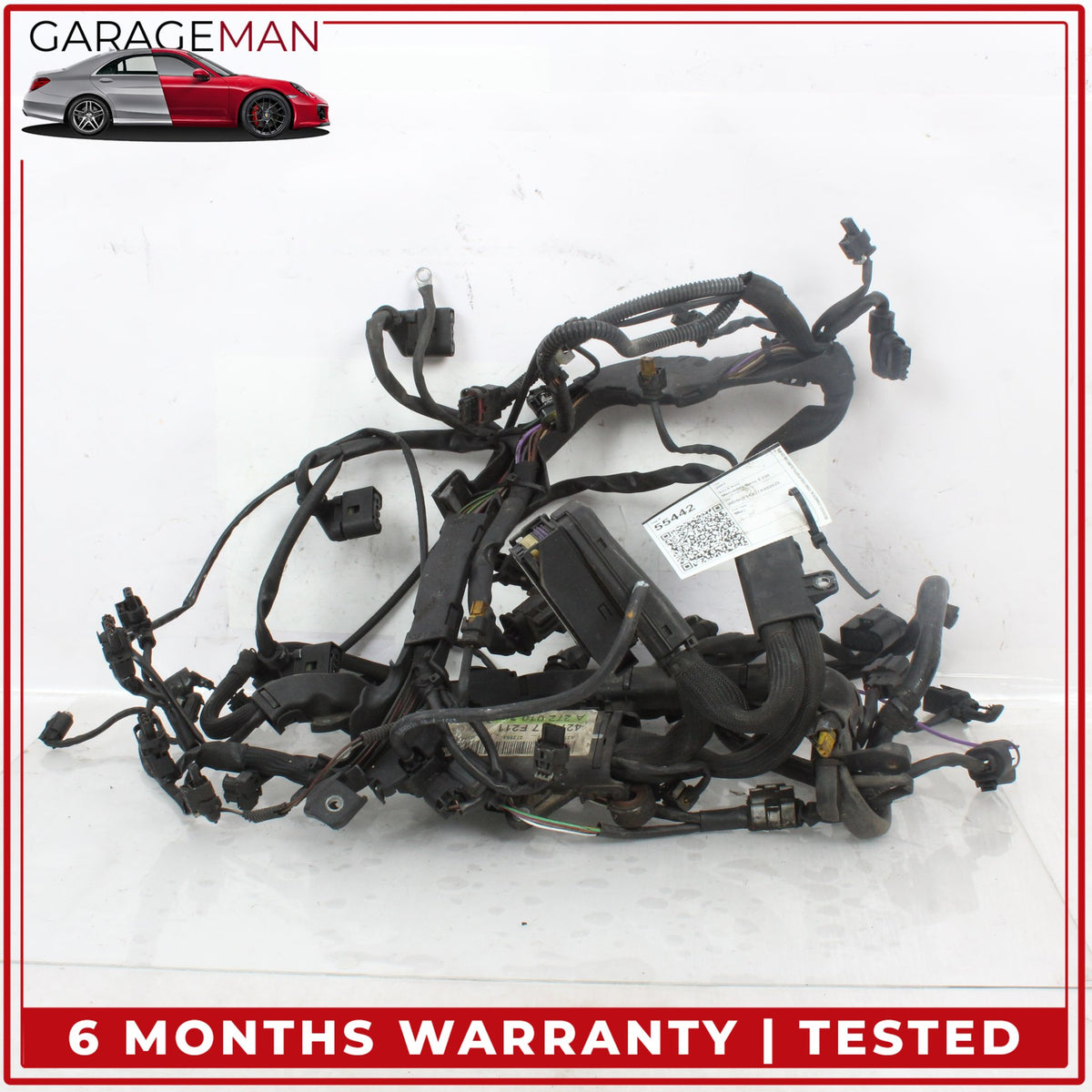 2006-2009 Mercedes W211 E350 M272 Engine Motor Wiring Wire Harness OEM