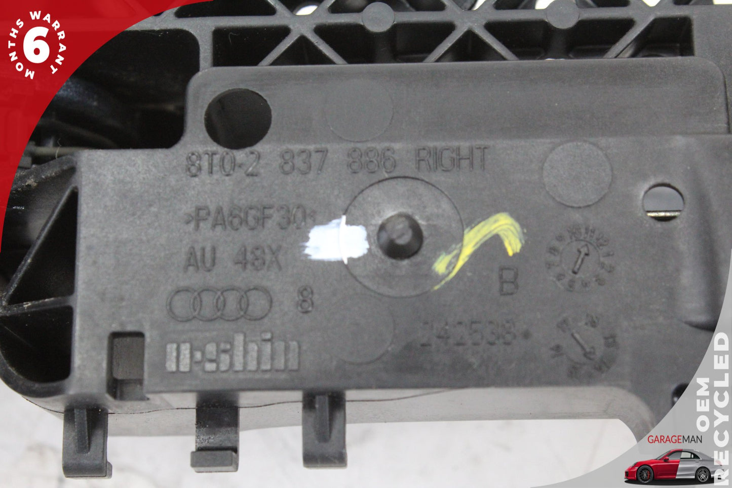 2009-2016 Audi A5 A4 Front Right Side Exterior Door Handle Gray 8T0837886B OEM