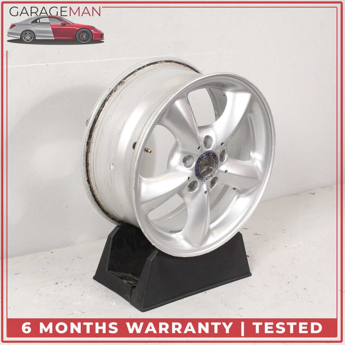 2001-2004 Mercedes R170 SLK320 Front Side Wheel Rim 7JX16H2 ET37 1704010702 OEM