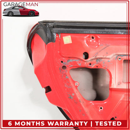 1997-2005 Porsche 911 996 Front Left Driver Side Door Shell Red 99653101104 OEM
