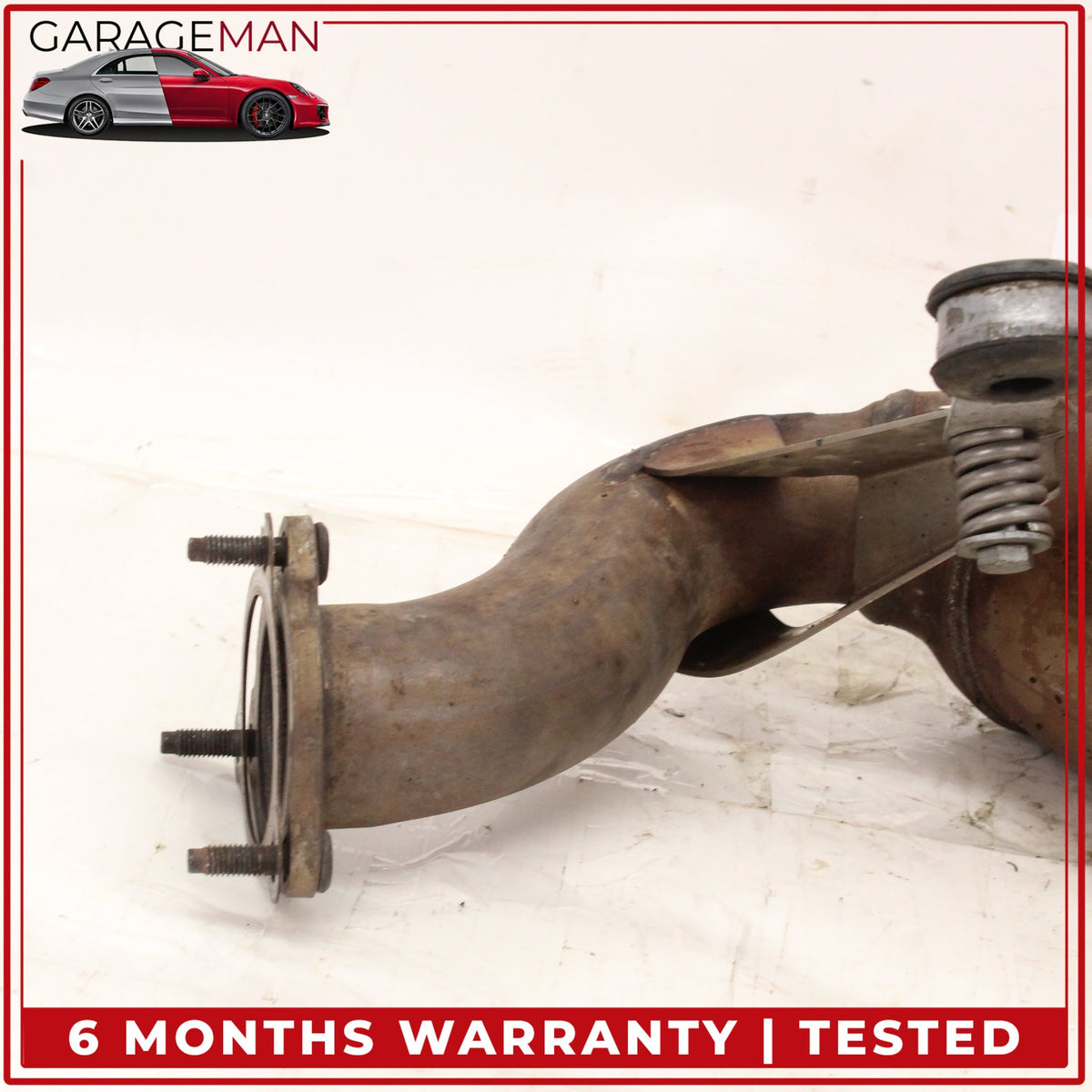 2012-2015 Audi A6 A7 3.0L V6 Engine Left Side Exhaust Downpipe 4G0254202M OEM