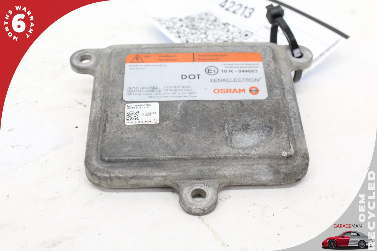 2012-2015 Tesla Model S Xenon Headlight Lamp Ballast Module Unit 71154400DG OEM