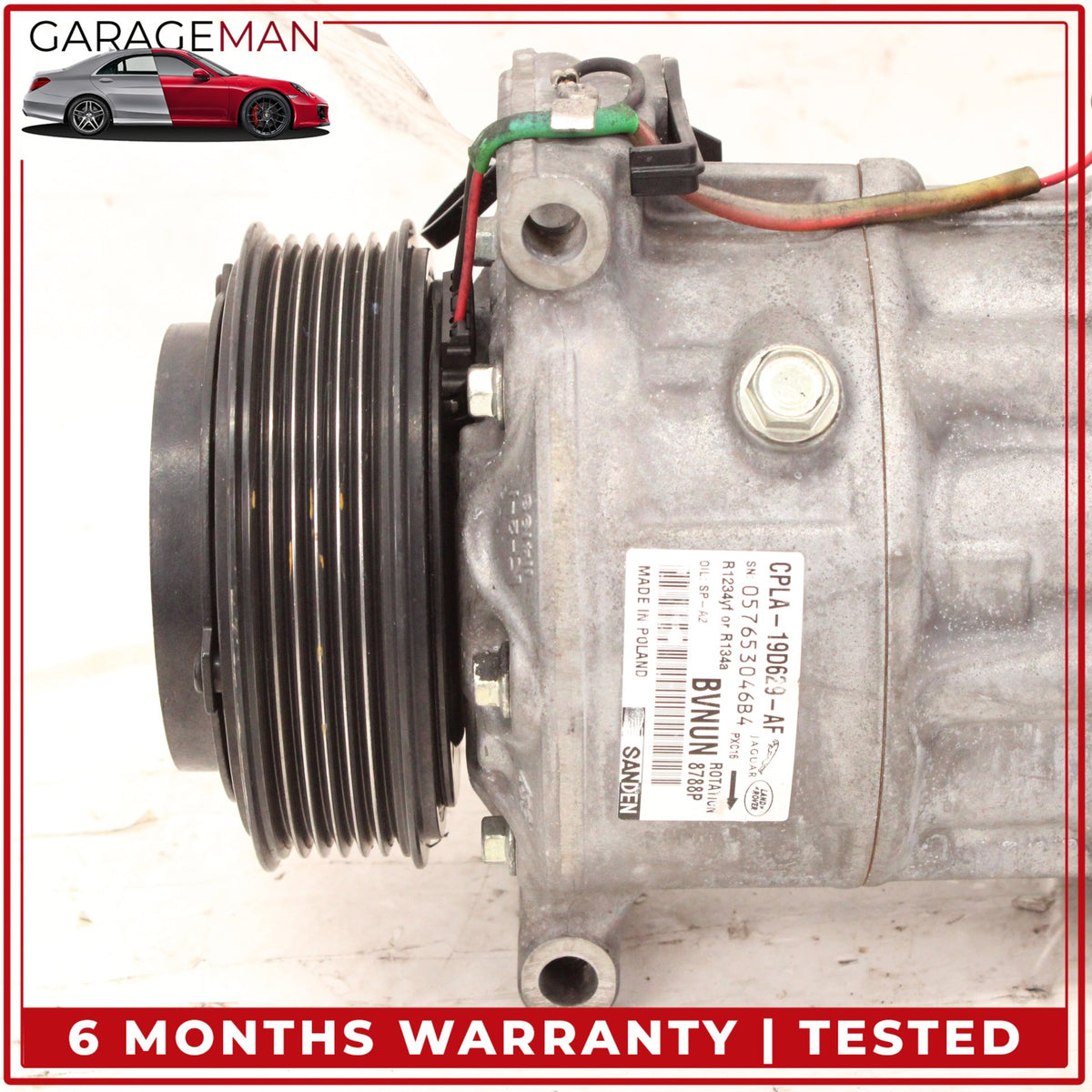 2016-2021 LR Range Rover Sport L494 AC A/C Air Conditioning Compressor OEM