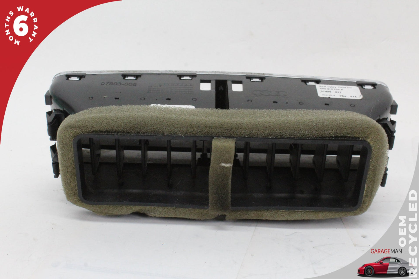 2011-2018 Audi A8 S8 Rear Center Console AC A/C Air Vent Grille 4H0819203A OEM