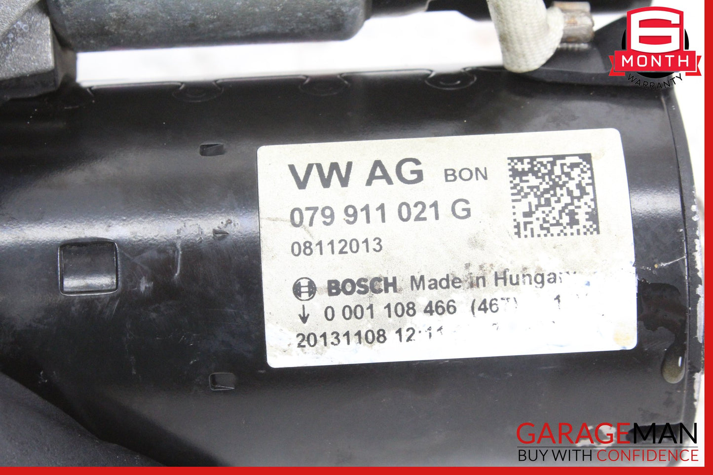 2012-2018 Audi S7 S6 Sedan Engine Motor Starter Bosch 079911021G OEM