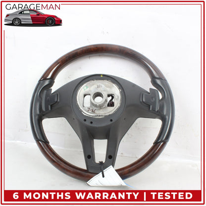 2012-2018 Mercedes W212 E350 CLS550 Steering Wheel w/ Paddle Shifters Wood OEM