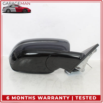 2017-2023 BMW 530e Right Door Rear View Mirror w/ Blind Spot Blue Metallic OEM