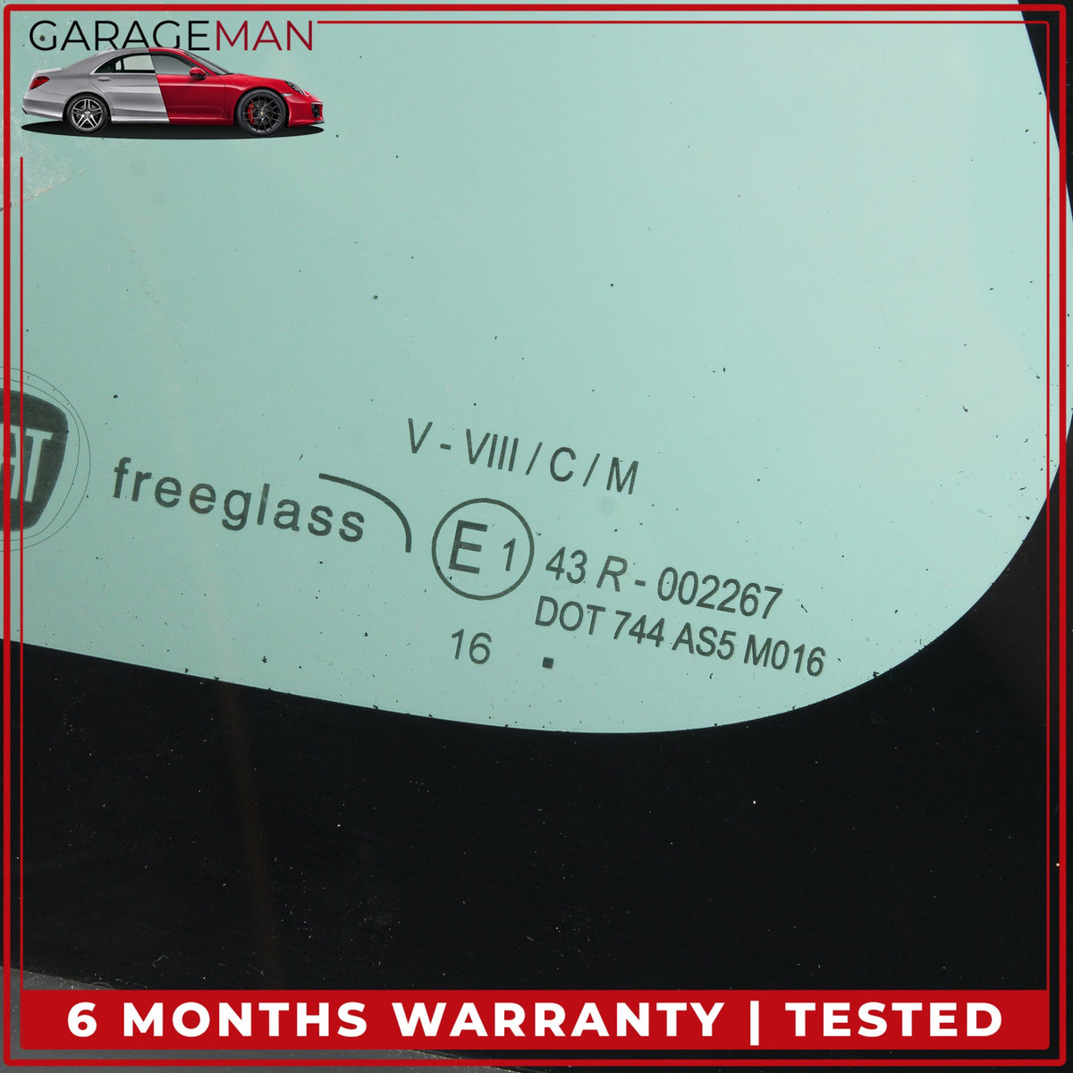 2014-2020 Fiat 500L Hatchback Rear Left Quarter Window Glass 68201886AA