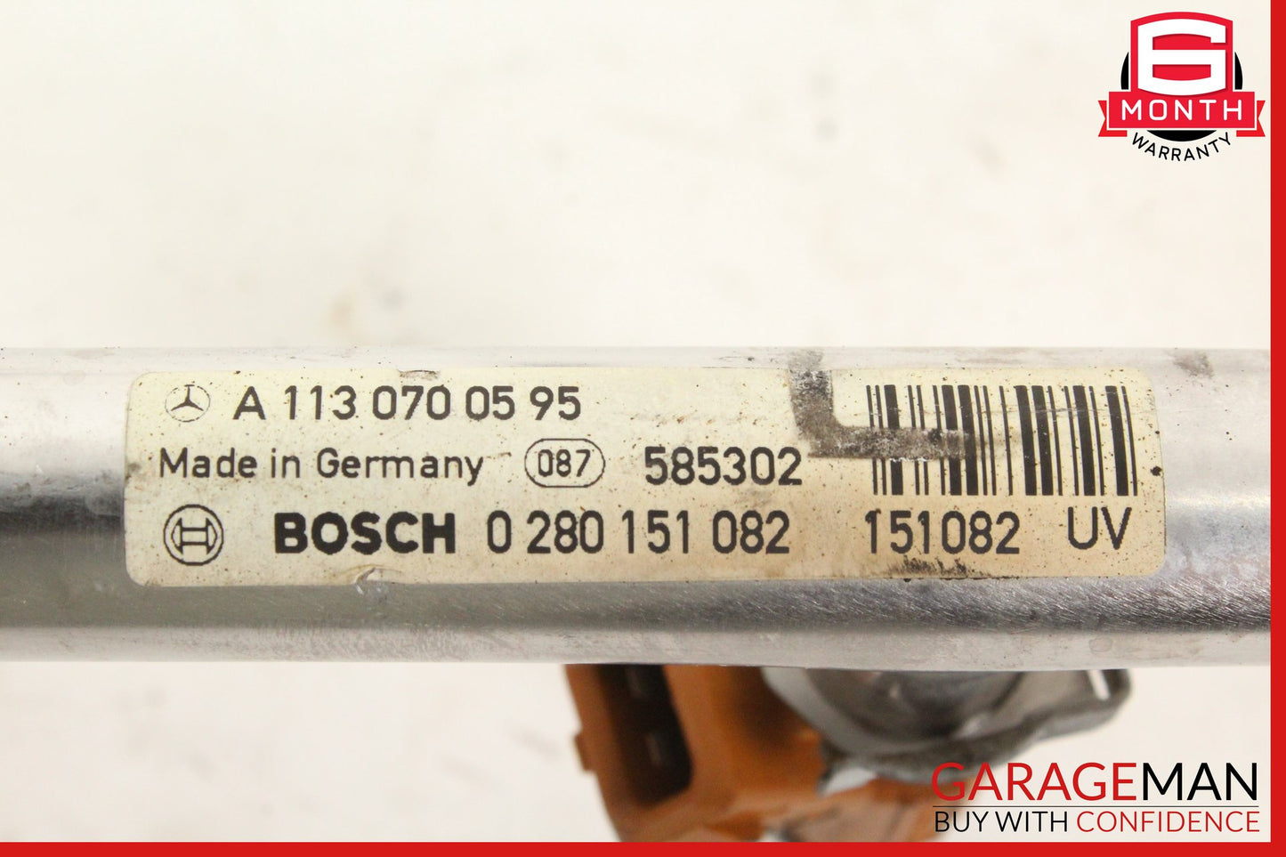 00-06 Mercedes-Benz ML500 W164 SUV Fuel Rail Line w/ Injectors 1130700595