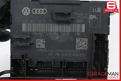 2012-2018 Audi A7 Front Right Passenger Side Door Control Module 4G8959792H OEM