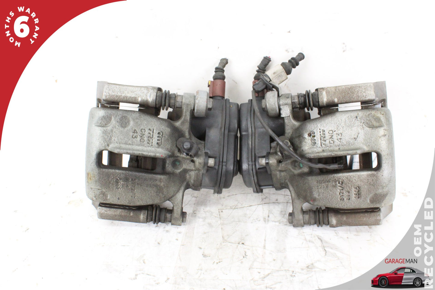 2012-2017 Audi A7 A6 Rear Left and Rear Right Side Brake Caliper Set OEM