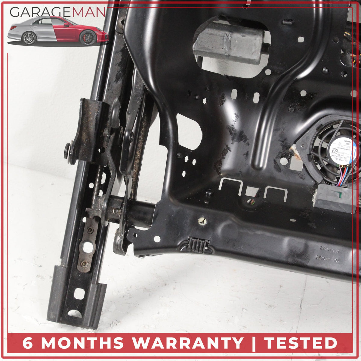 2012-2018 Audi A7 Front Left Driver Side Seat Track Rail Frame w/ Motor OEM