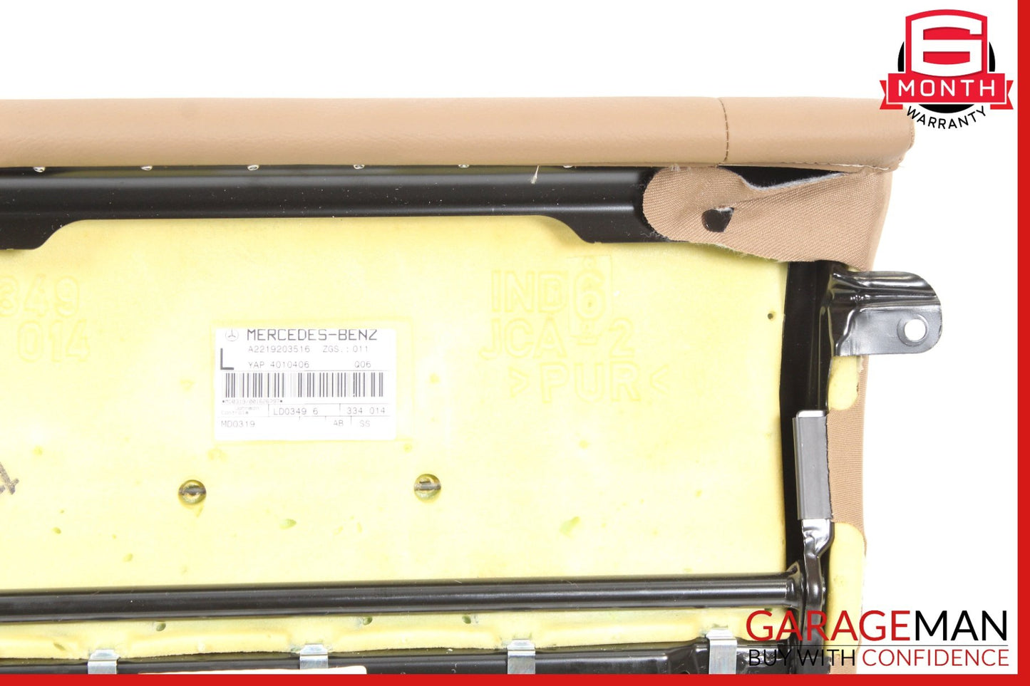 2007-2009 Mercedes W221 S550 S450 Rear Left Side Top Upper Seat Cushion OEM