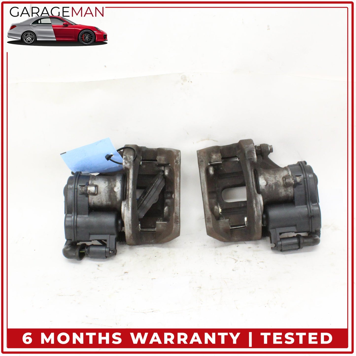 2011-2019 BMW 550i Rear Left and Right Side Brake Caliper Set w/ Actuator OEM