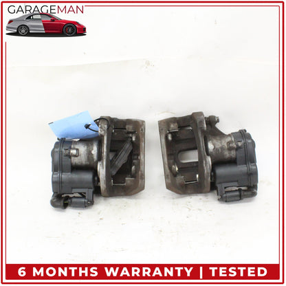 2011-2019 BMW 550i Rear Left and Right Side Brake Caliper Set w/ Actuator OEM