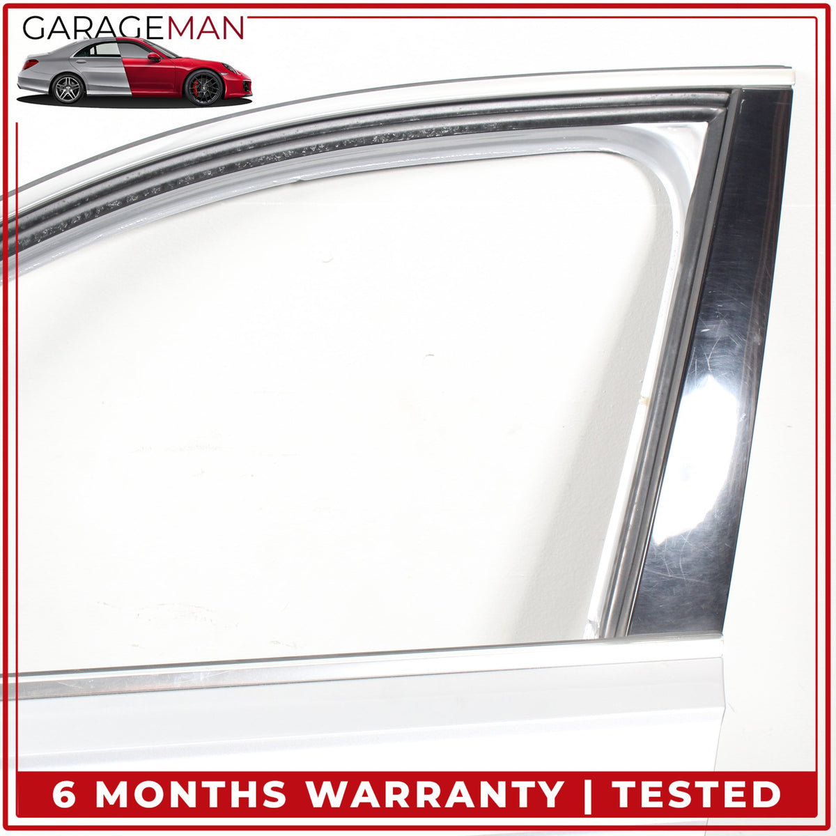 2017-2019 Audi Q7 Front Left Driver Side Door Shell Florett Silver Metallic OEM