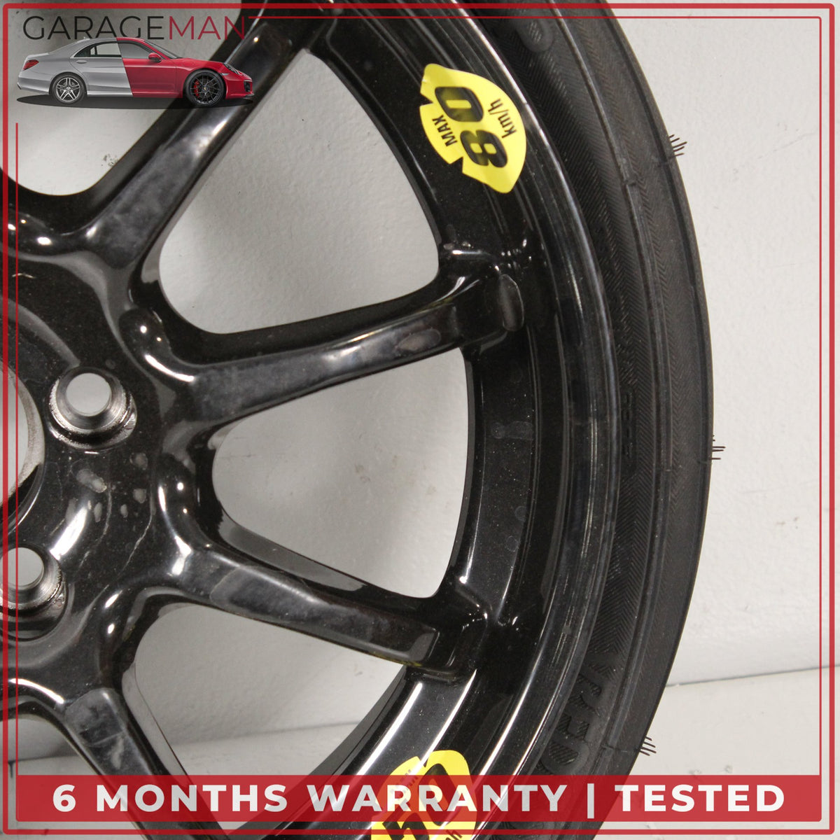 2003-2012 Mercedes R230 SL500 Emergency Spare Tire Wheel Donut Rim 17" 17 OEM