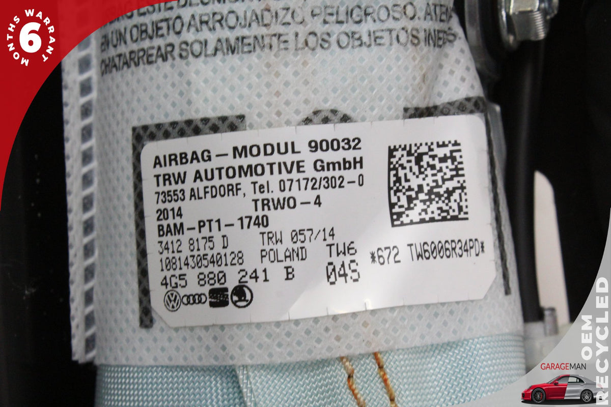 2012-2018 Audi A6 Sedan Front Left Seat Airbag 4G8880241B