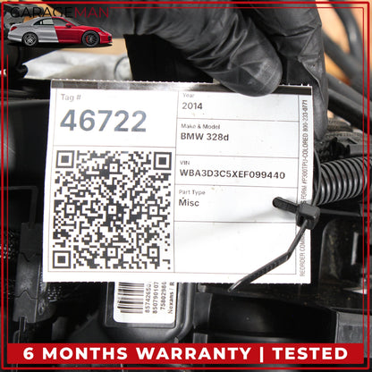 2014-2018 BMW 328d RWD 2.0L Diesel Engine Motor Assembly N47D20O1 mileage 140k