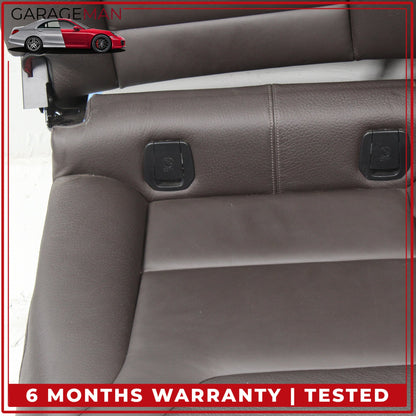 2014-2021 BMW i3 Rear Upper and Lower Seat Bench Cushion w/ Headrest Brown OEM