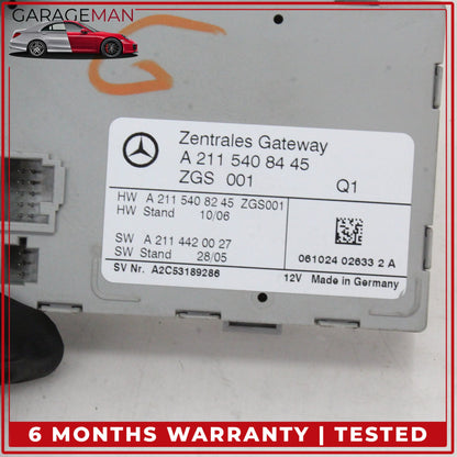 2001-2011 Mercedes W211 E350 Central Gateway Control Module Unit 2115408445 OEM