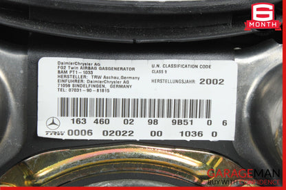 2001-2005 Mercedes-Benz W163 ML320 W163 Steering Wheel Airbag 1634600298 OEM