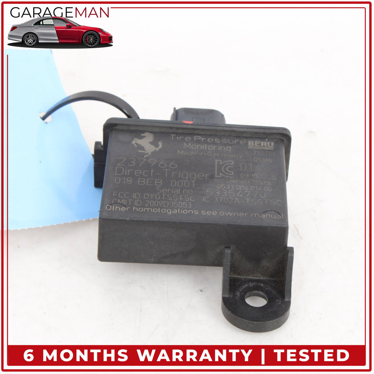 2008-2019 Maserati GranTurismo M145 TPMS Tire Pressure Monitoring Sensor OEM