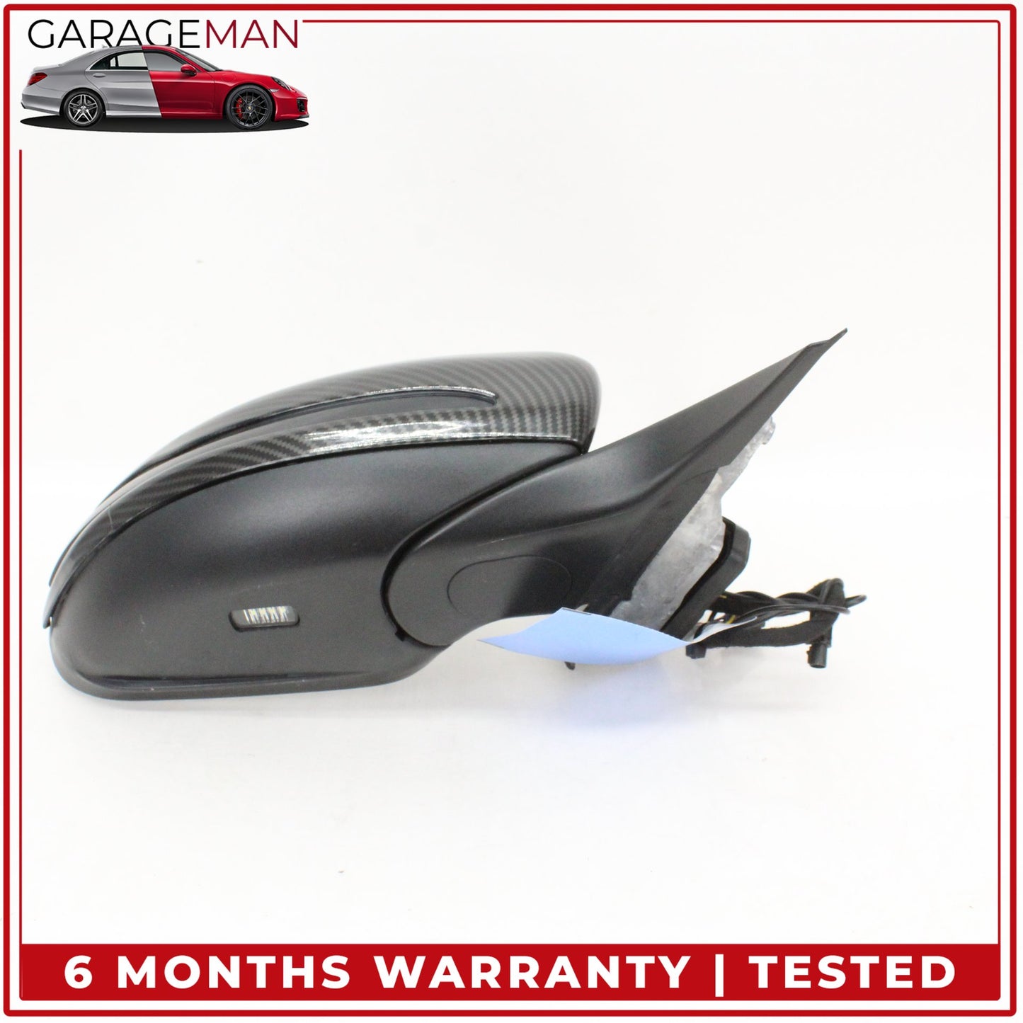 2015-2016 Mercedes W205 C300 Right Rear View Mirror w/ Blind Spot Carbon Fiber