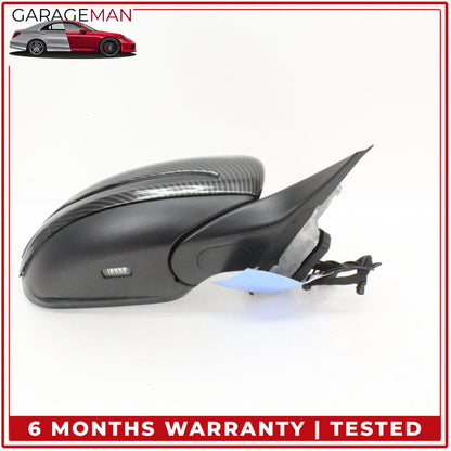 2015-2016 Mercedes W205 C300 Right Rear View Mirror w/ Blind Spot Carbon Fiber