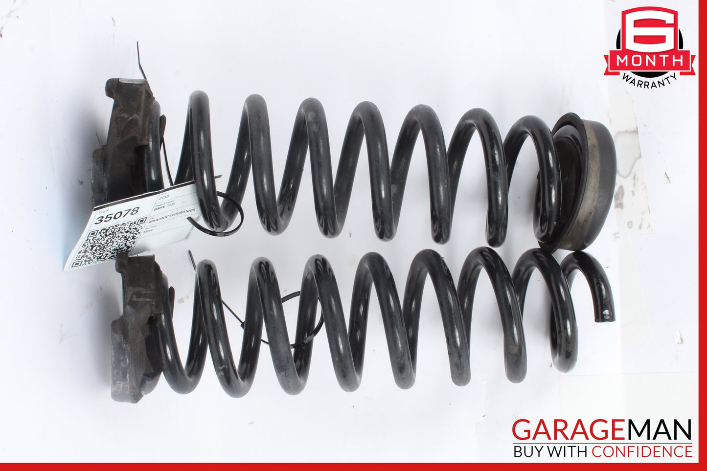 2008-2013 BMW 128i 135i Rear Left and Right Side Coil Spring Set 6784685 OEM
