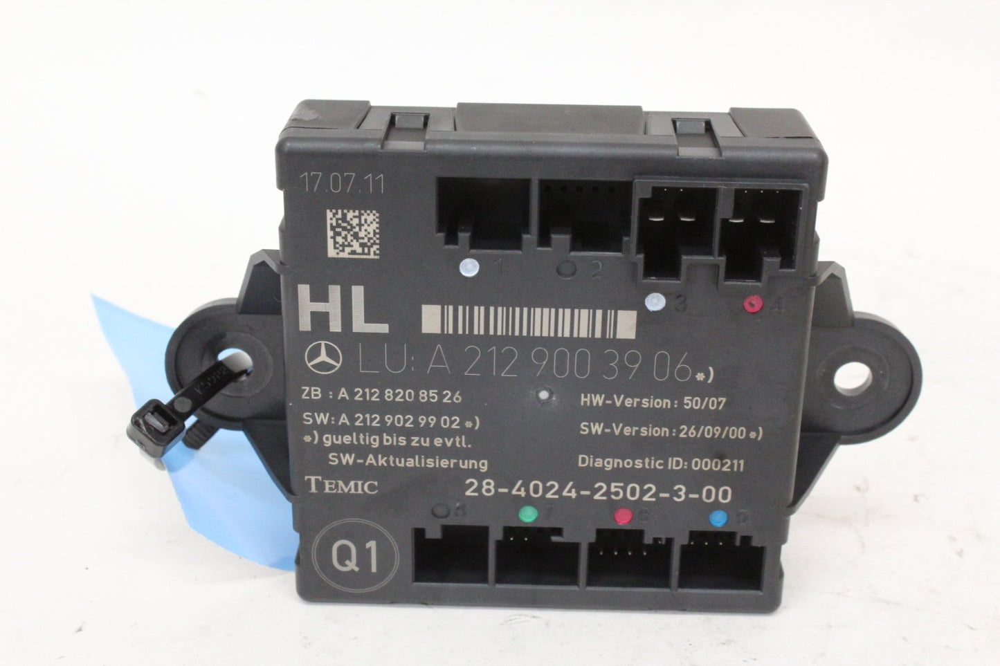 2008-2014 Mercedes C250 CDI W204 Left Rear Door Control Module 2129003906