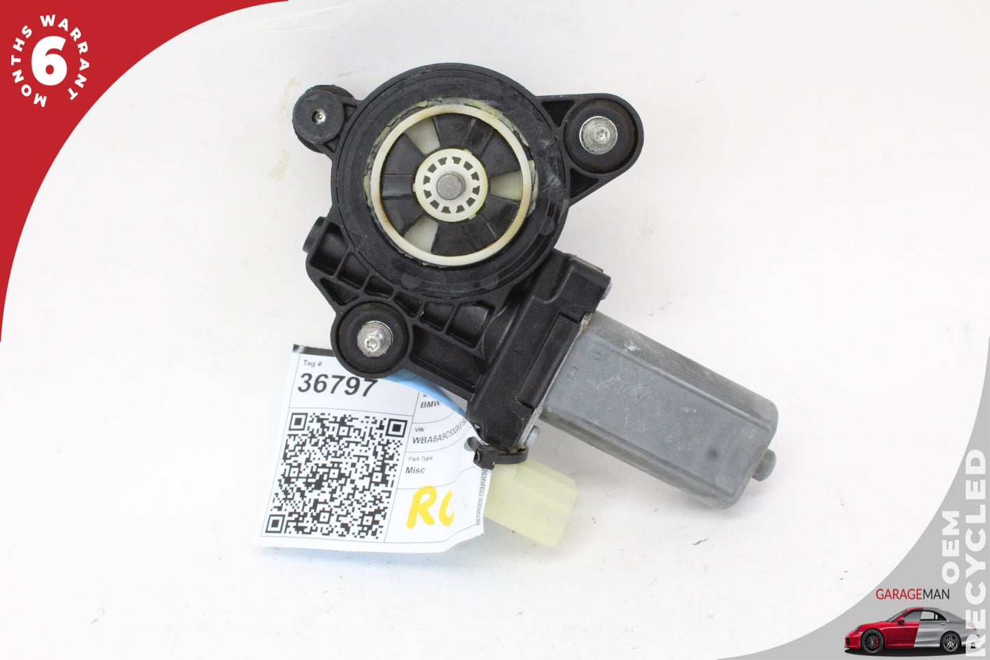 2012-2018 BMW 320i F30 Sedan Rear Left Side Window Regulator Motor 7341563 OEM