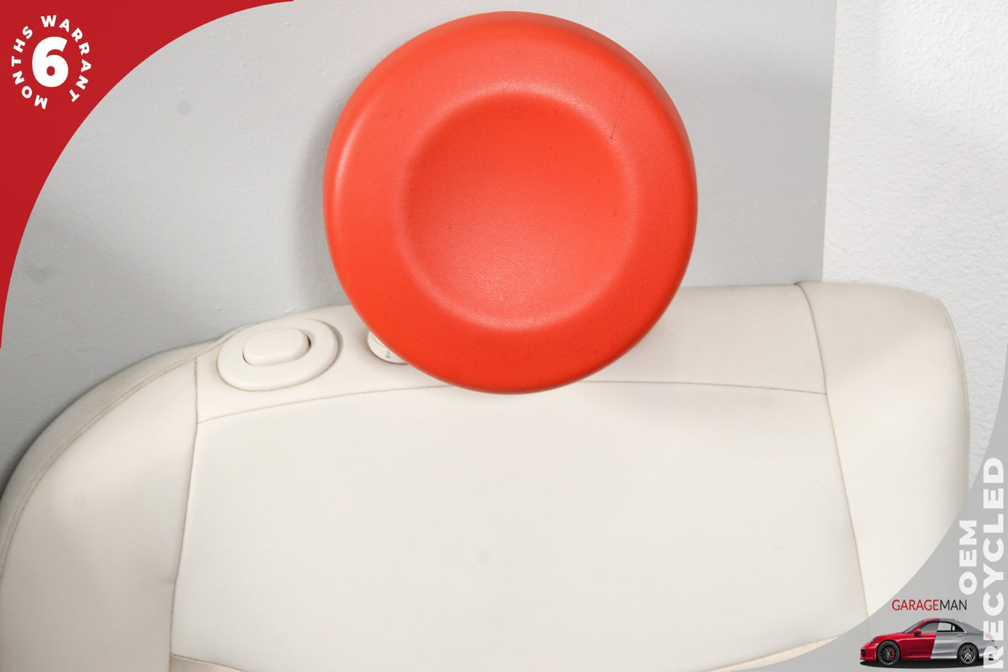 2013-2019 Fiat 500e Front and Rear Complete Seat Assembly White and Red OEM