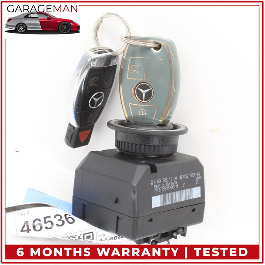 2009-2013 Mercedes W164 ML350 Ignition Switch Module w/ Key Fob 1649051600 OEM