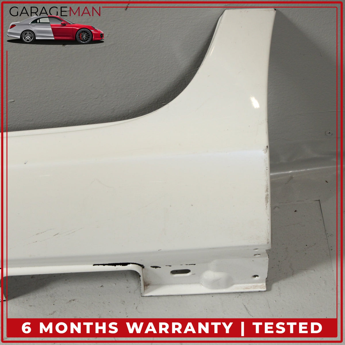 2012-2014 Mercedes W218 CLS550 Front Left Side Skirt Rocker Panel White OEM