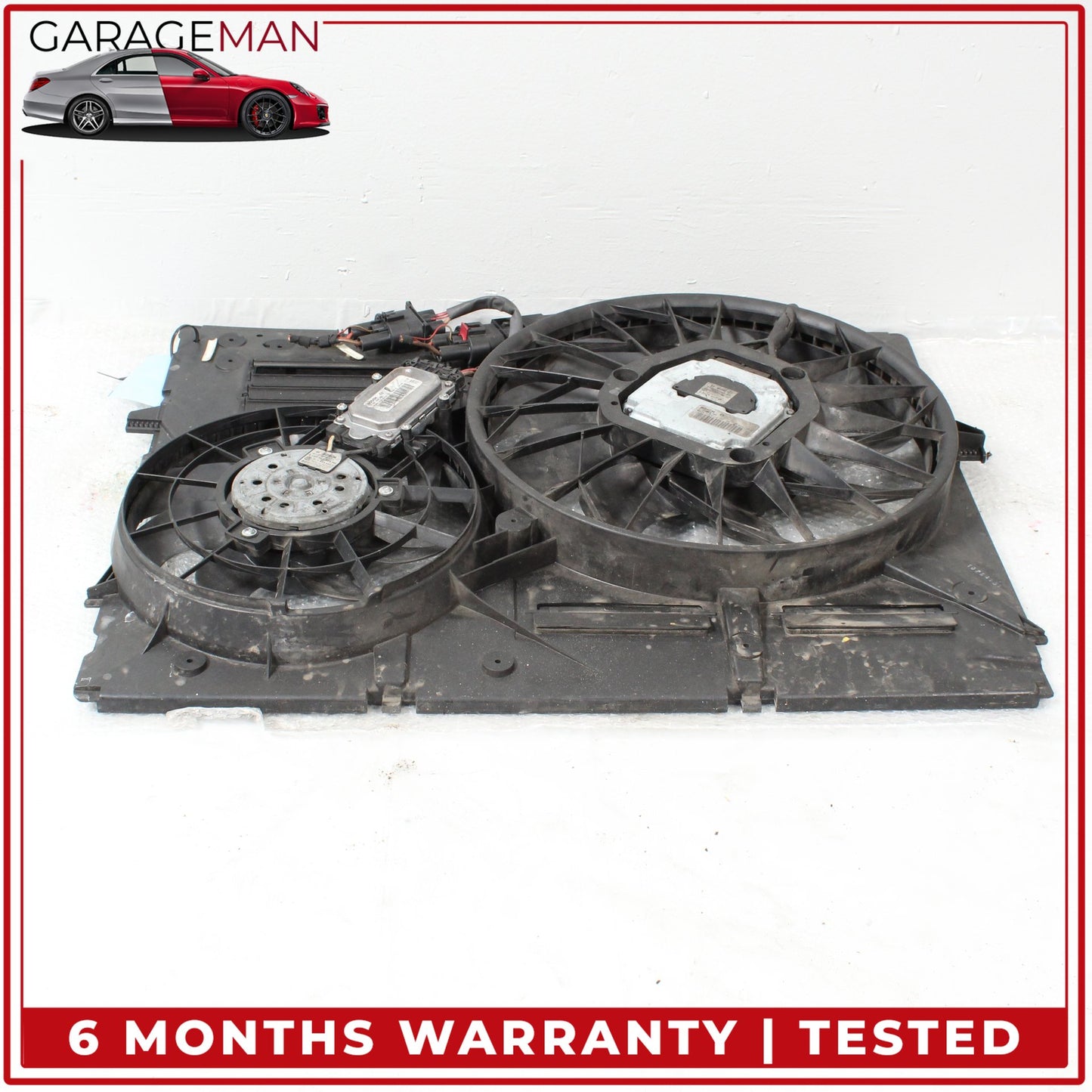 2007-2015 Audi Q7 SUV Engine Radiator Electric Cooling Dual Fan 7L0121207D OEM