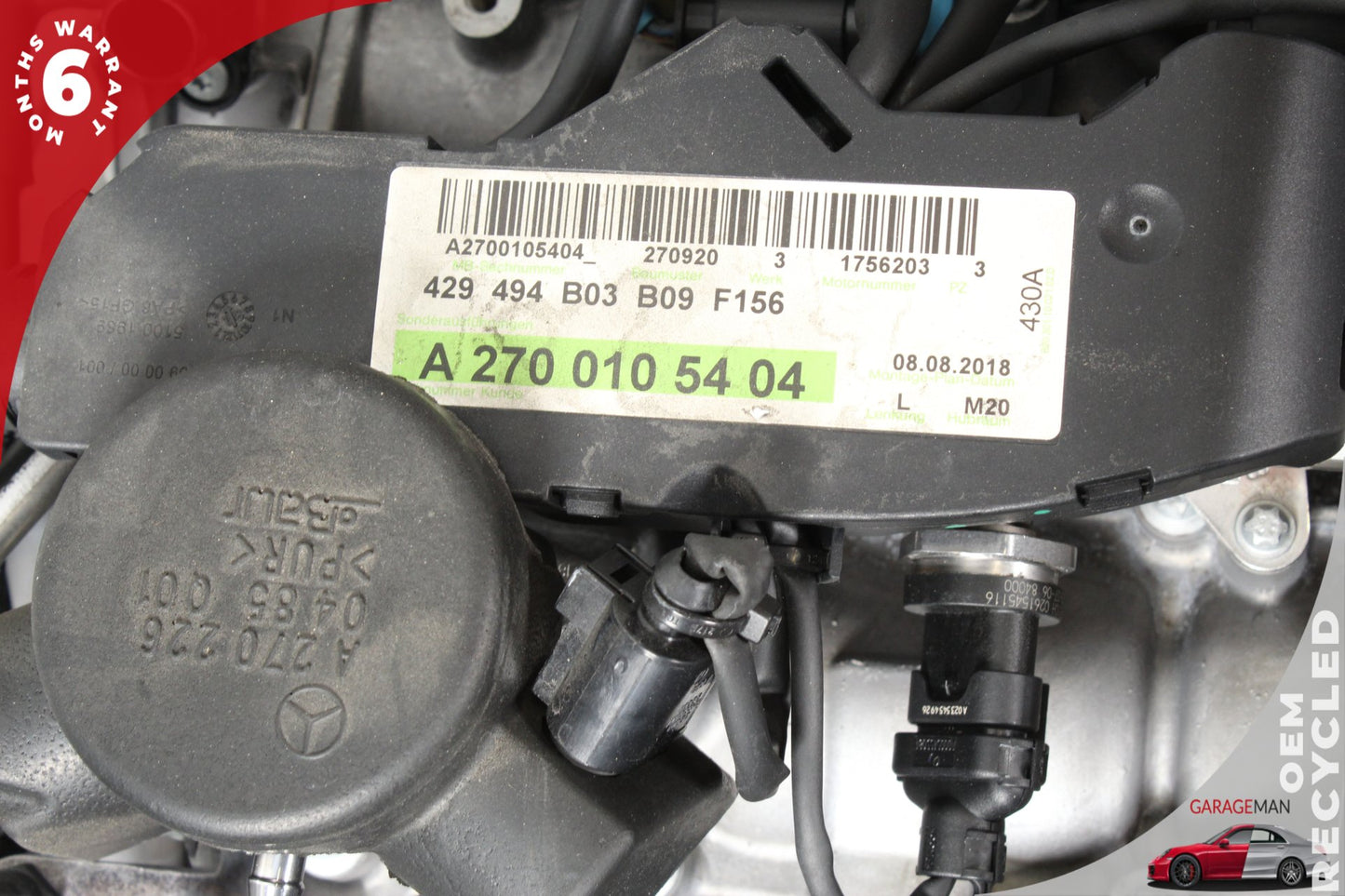 2014-2019 Mercedes W117 CLA250 FWD 2.0L Complete Engine Motor M270 OEM 70K