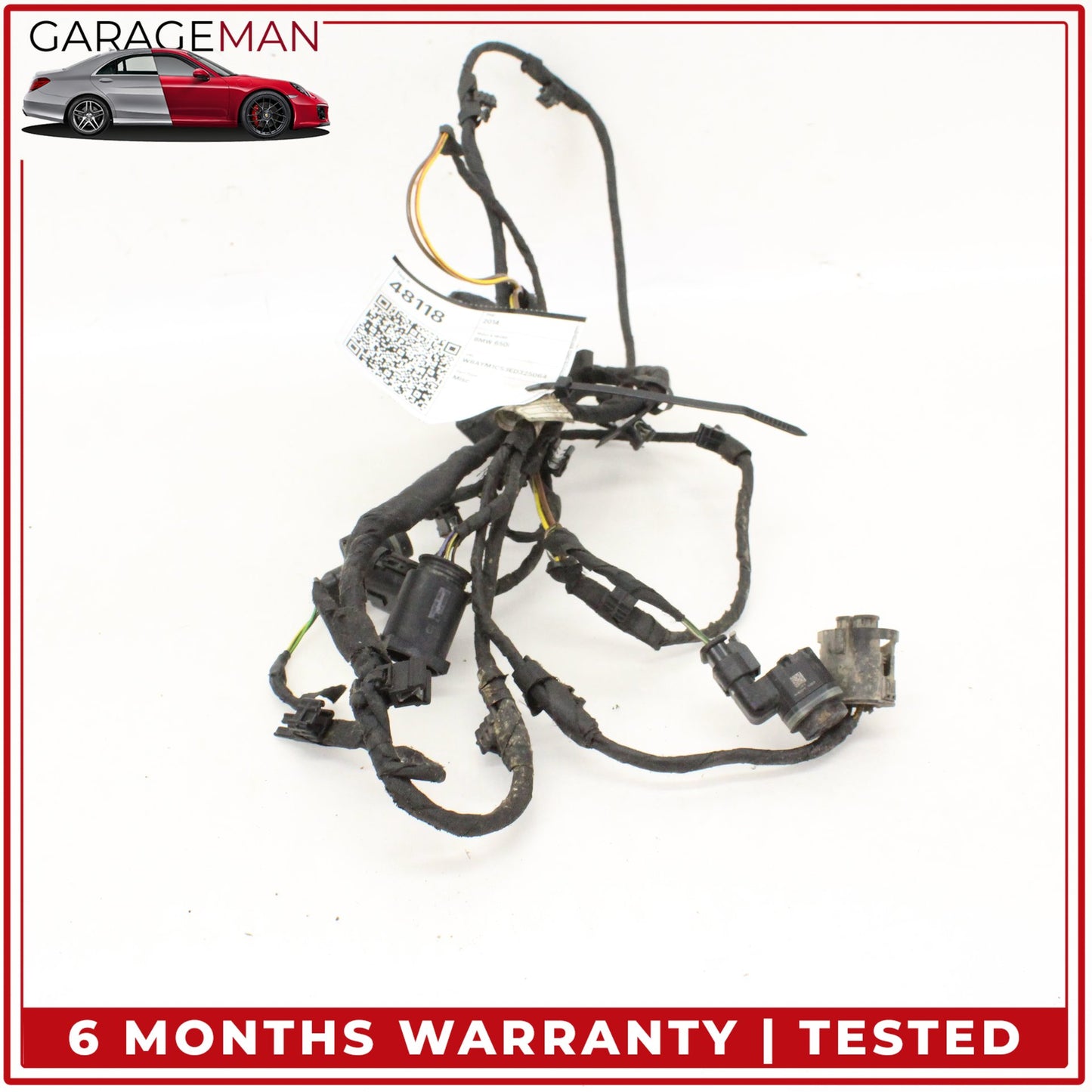 2012-2018 BMW 650i Front Bumper Parking Sensors w/ Wire Harness 9270495 OEM