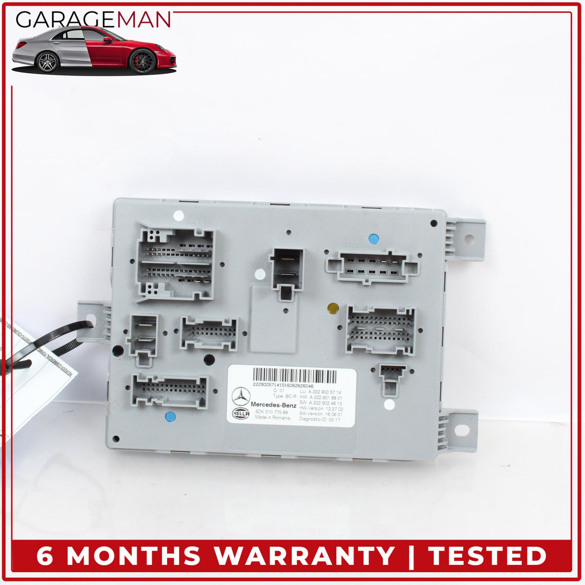 2015-2017 Mercedes W222 S550e Rear Trunk SAM Control Module Unit 2229005714 OEM
