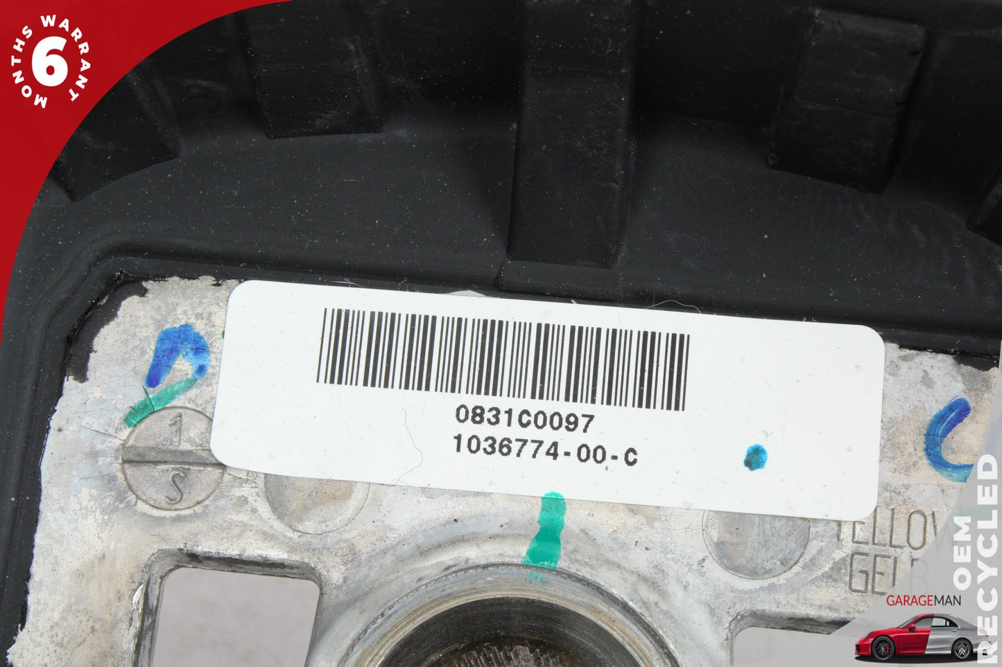 2012-2015 Tesla Model S Front Left Side Steering Wheel Black 103677400C OEM