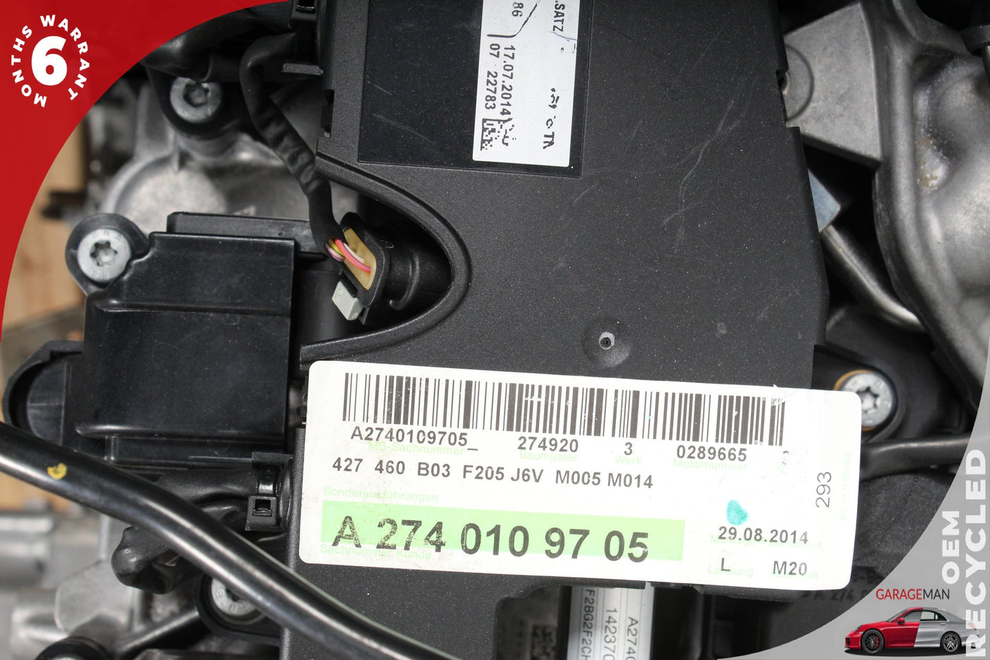 2015-2020 Mercedes-Benz C300 W205 AWD 2.0L Engine Motor M274 204K OEM
