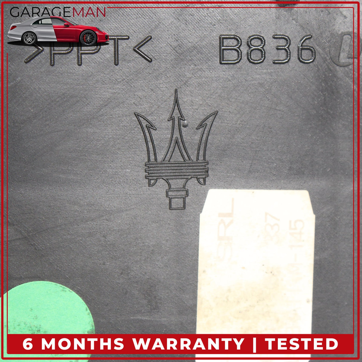 2013-2019 Maserati GranTurismo Rear Right Bottom Lower Seat Cushion Black OEM
