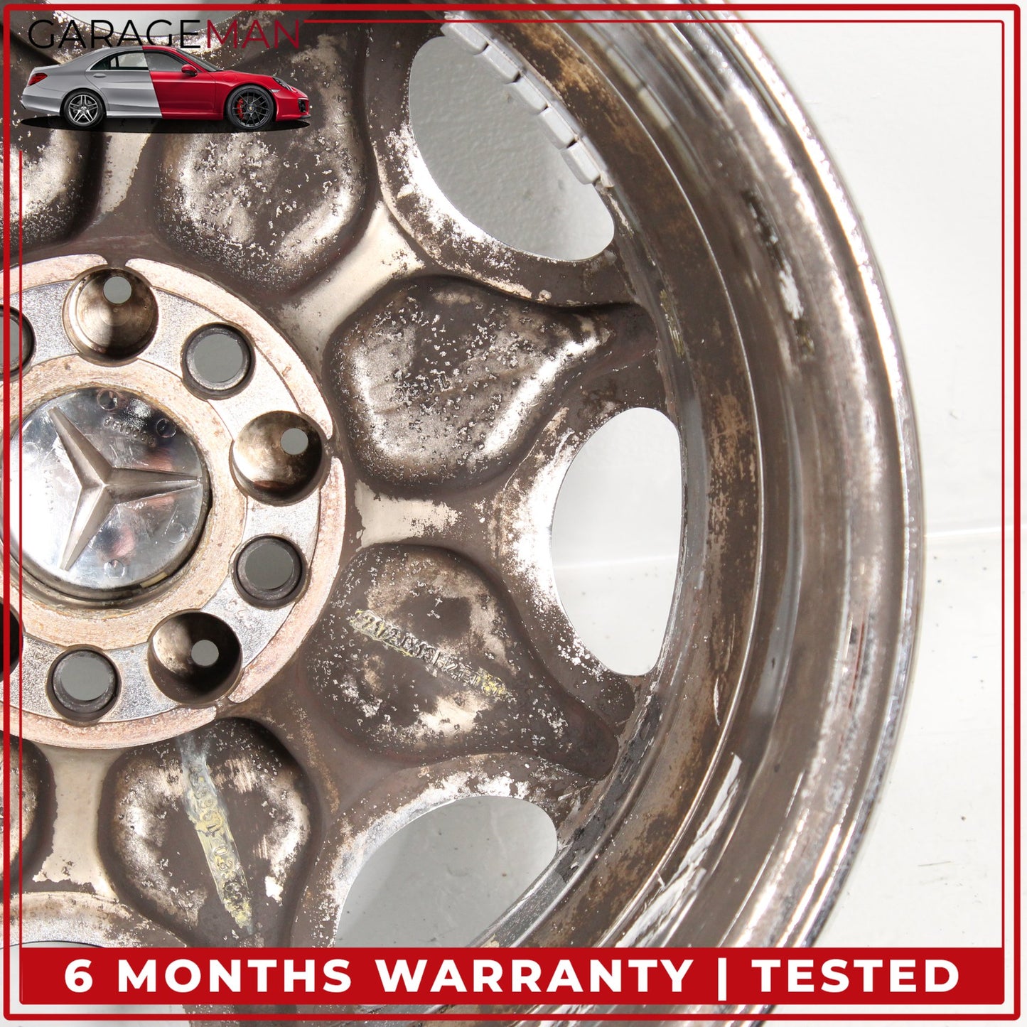 1992-1999 Mercedes W140 S320 Front/ Rear Wheel Rim 7.5JX16H2ET51 1404001402 OEM