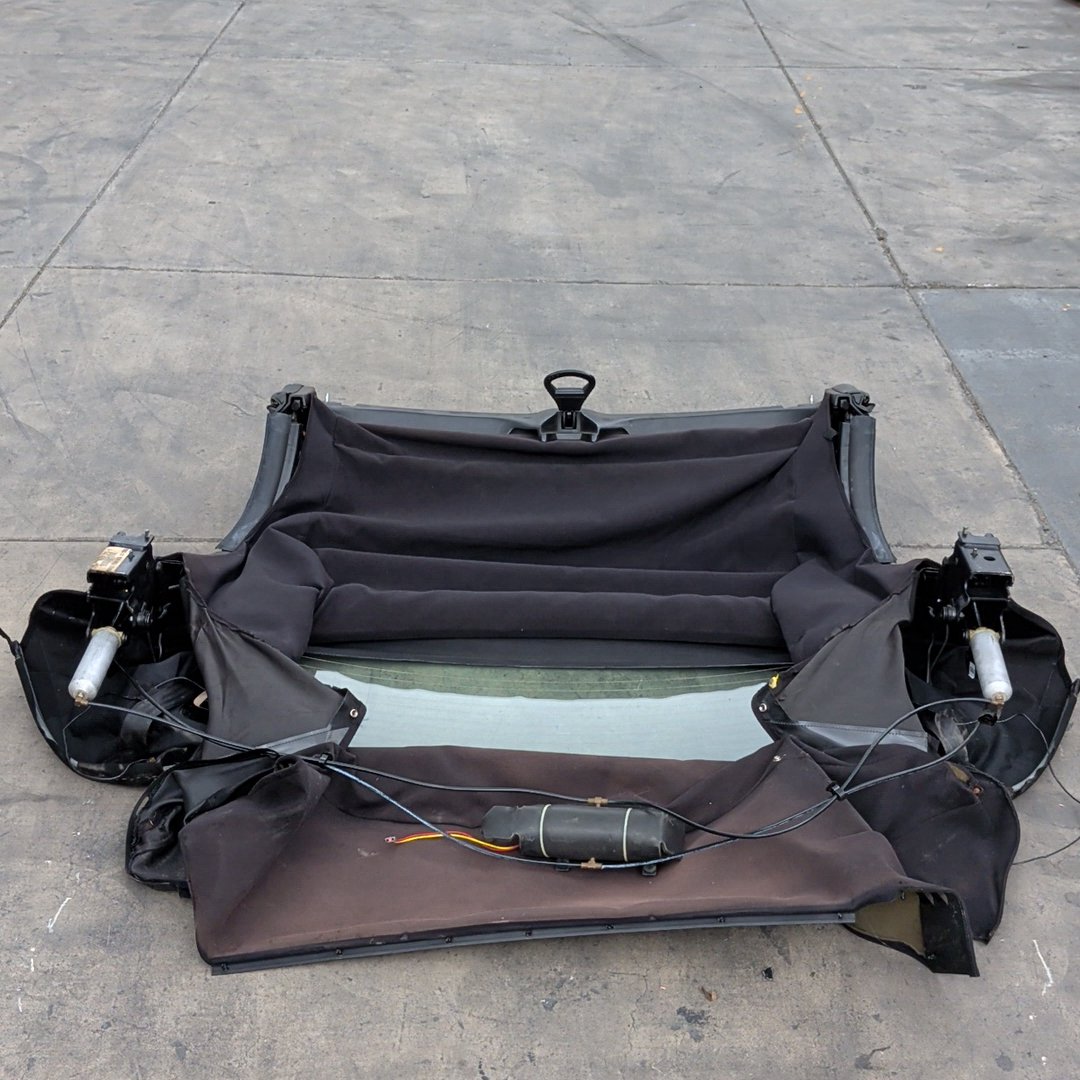 2002-2005 Ford Thunderbird Convertible Soft Top Roof Glass Assembly Black OEM