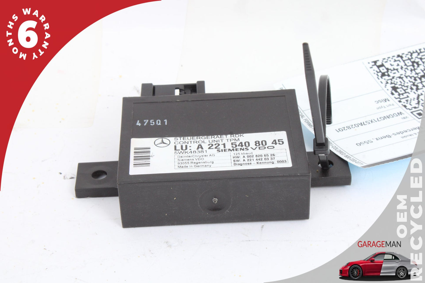 2007-2014 Mercedes W221 S550 CL550 Tire Pressure Monitor Module 2215408045 OEM