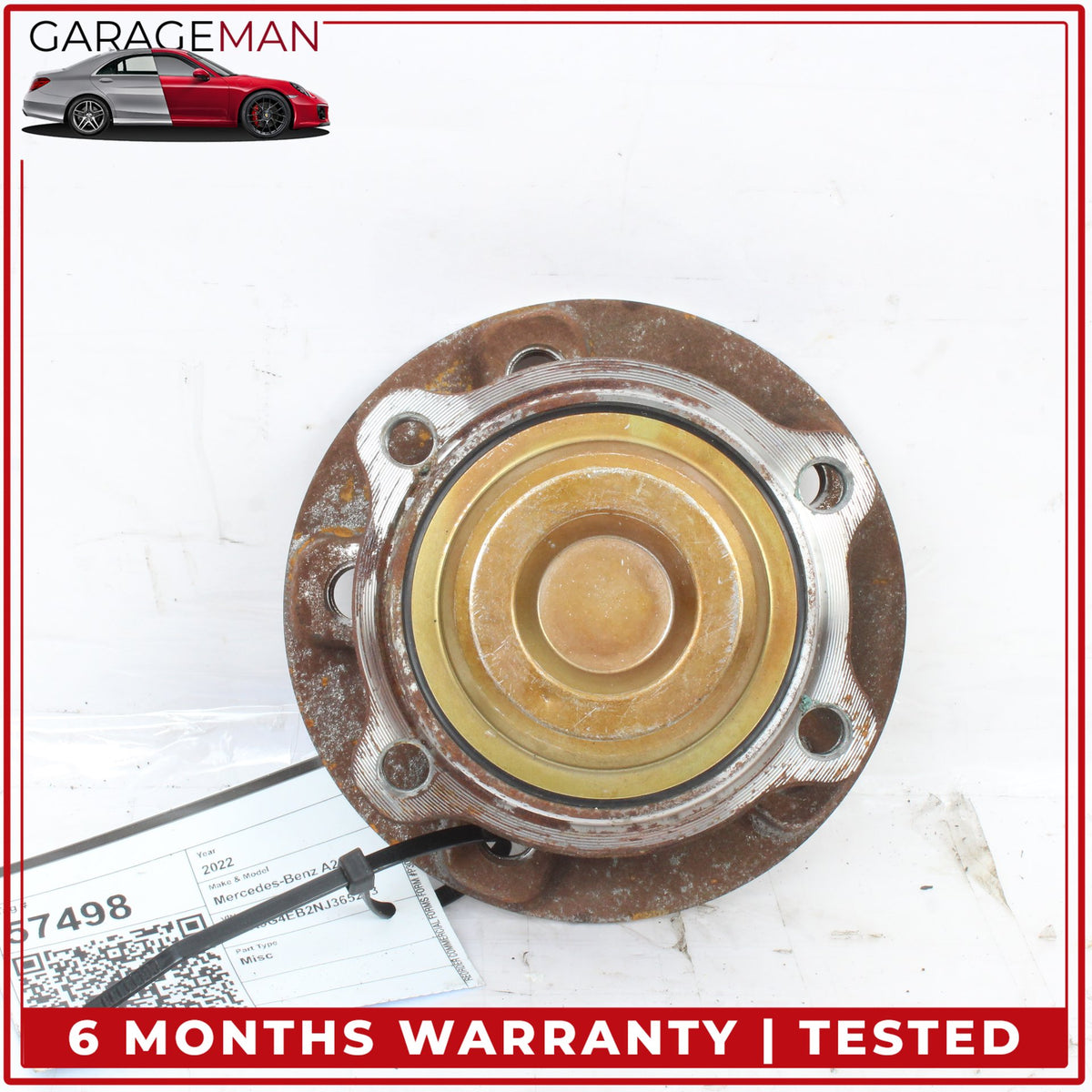 2019-2023 Mercedes W177 A220 FWD Rear Left or Right Side Wheel Bearing Hub OEM