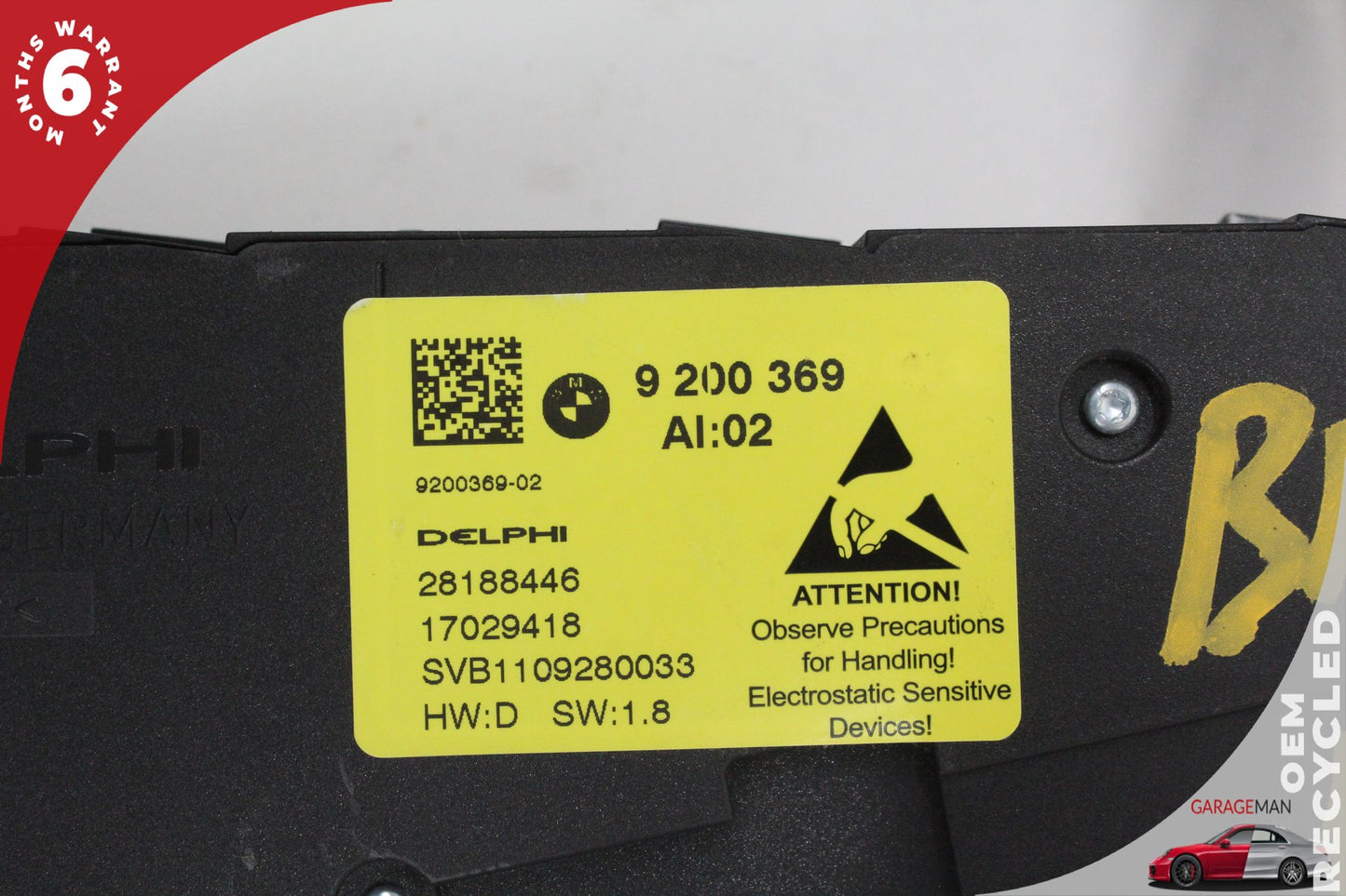 2011-2016 BMW F10 550i 528i Front Left Side Seat Adjuster Switch 28188446 OEM
