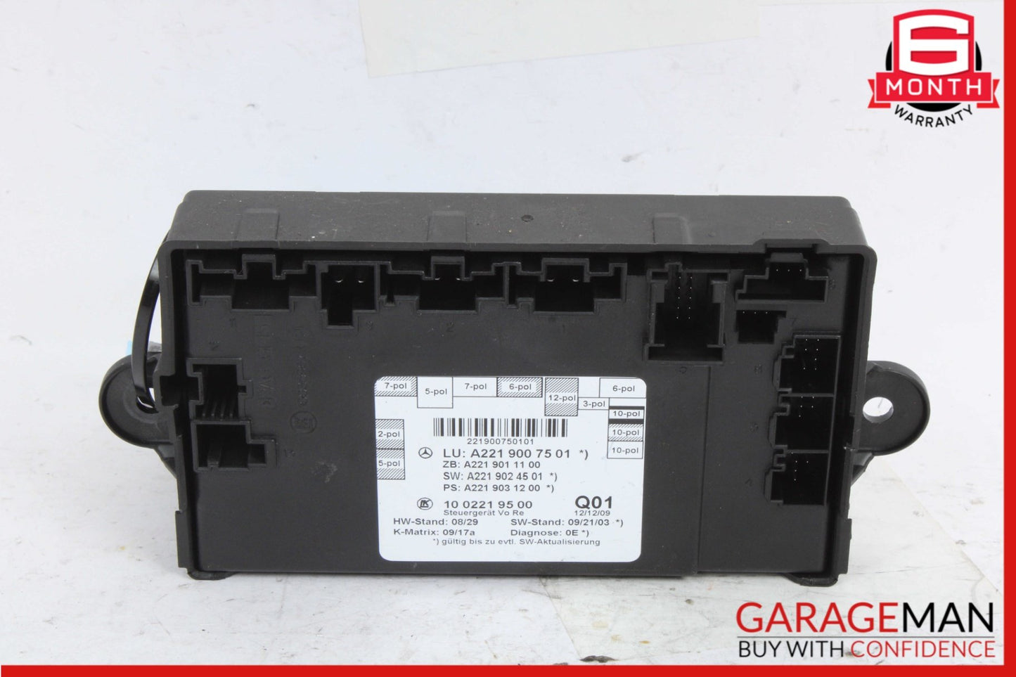 2010-2013 Mercedes-Benz S550 W221 Right Front Door Control Module 2219007501 OEM